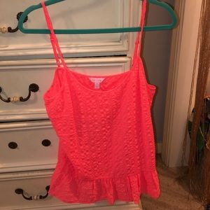 Lilly Pulitzer pink blouse size M NWOT,